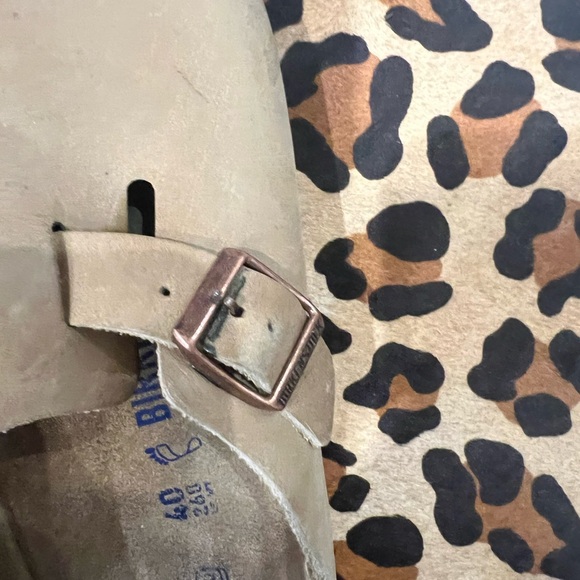 Birkenstock Tan Leather Clogs - Picture 4 of 5